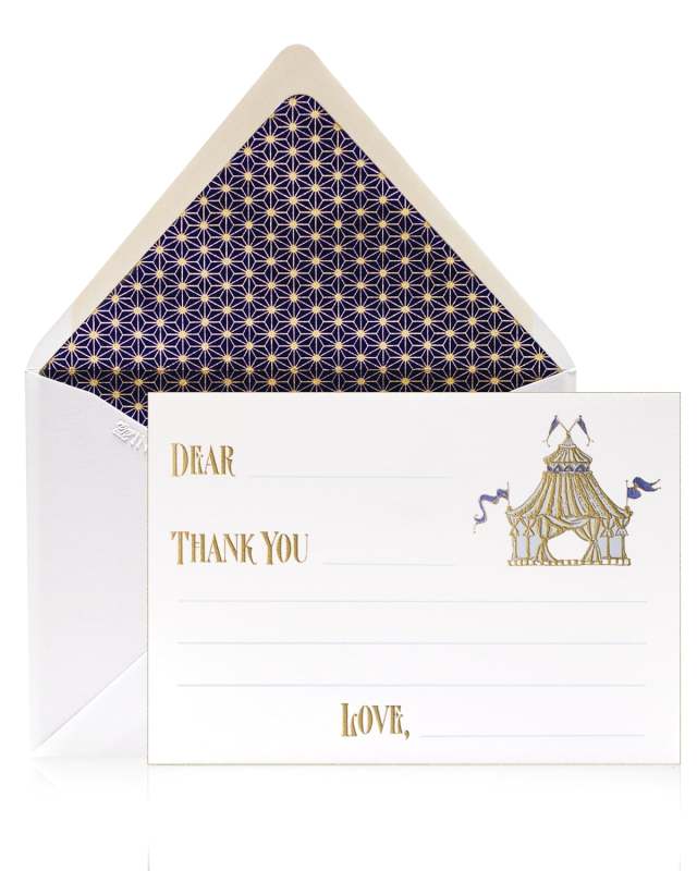 Circus Boy Thank You Cards, Box of 12